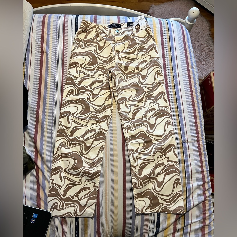Hollister high rise utility dad pants